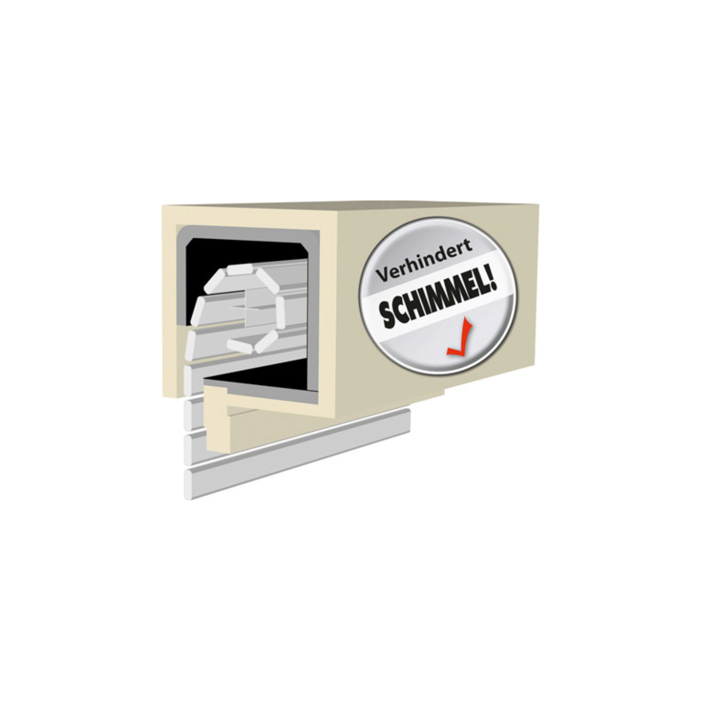 Rollladenkastendämmung ROLAFLEX 20 mm – Wärme- & Schalldämmung 1000 × 600 mm