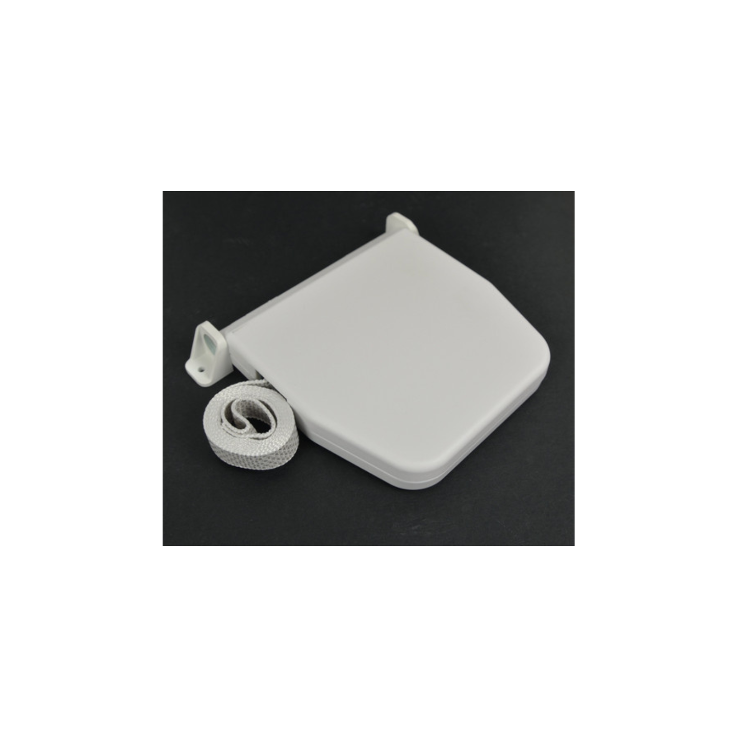 Maxi Aufschraub-Gurtwickler schwenkbar weiß inkl. 5,3 m Gurt