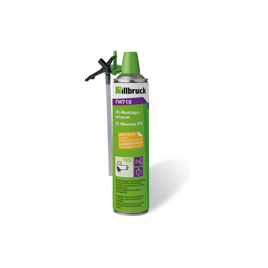 illbruck FM710 2K-Montageschaum 400 ml – Polyurethanschnellschaum mit Handschuhen