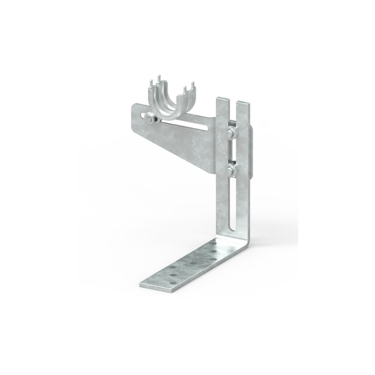 Zwischenlager verzinkt mit 2 Lagerschalen – Stahl – verstellbar