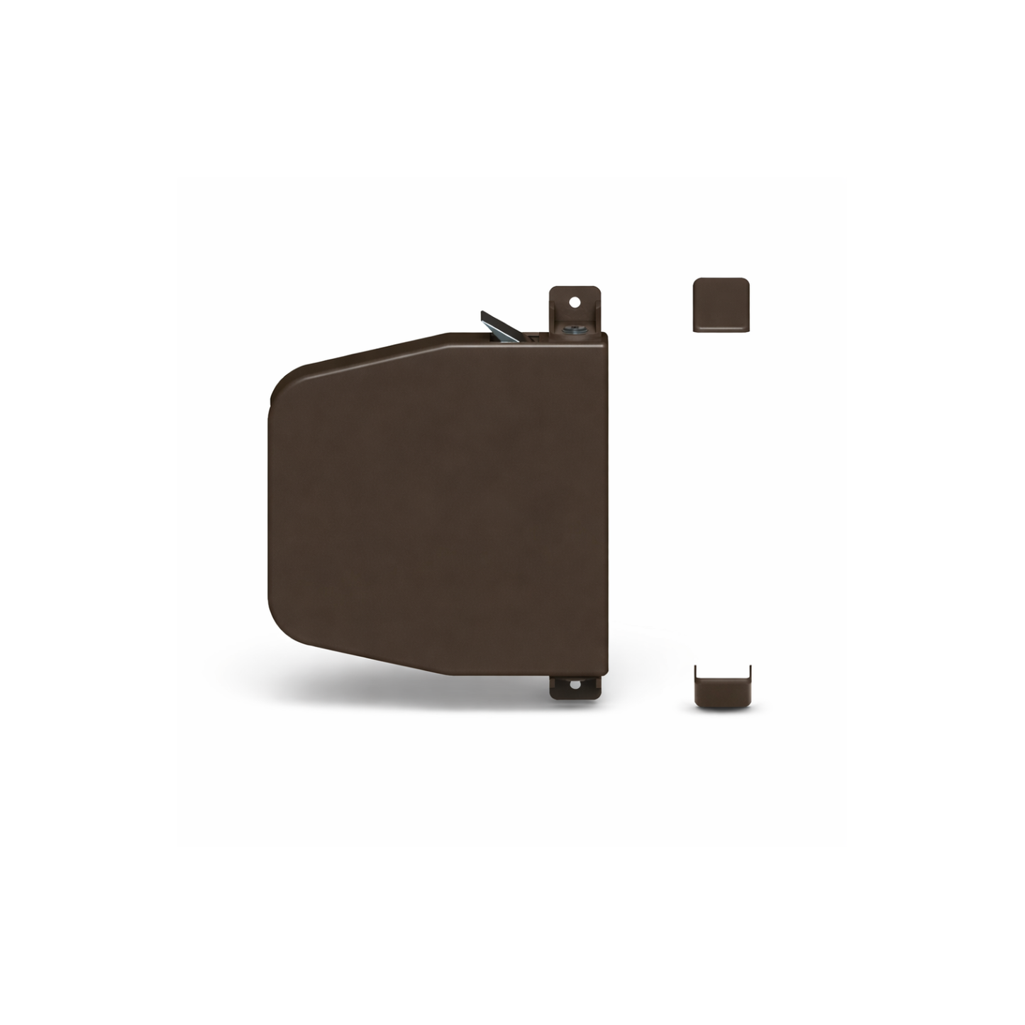 Mini-Gurtroller schwenkbar braun – inkl. 5 m Rollladengurt 14 mm