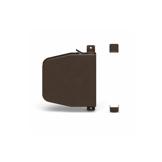 Mini-Gurtroller schwenkbar braun – inkl. 5 m Rollladengurt 14 mm