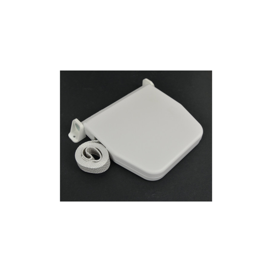 Maxi Aufschraub-Gurtwickler schwenkbar weiß inkl. 5,3 m Gurt